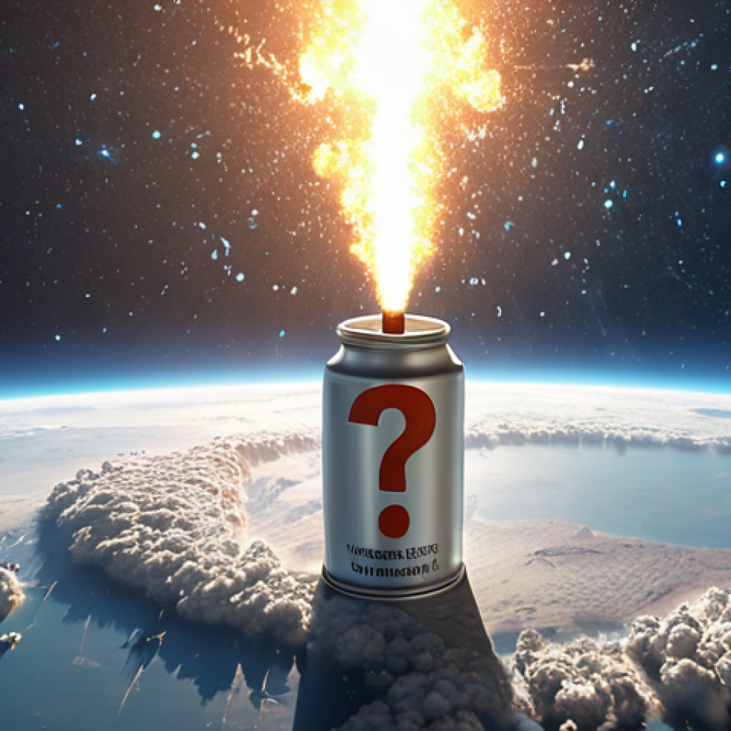 **

Prompt: Stratospheric aerosol injection concept, particles reflecting sunlight, earth in background, question mark, visualizing both potential benefits and unknown risks.

**
